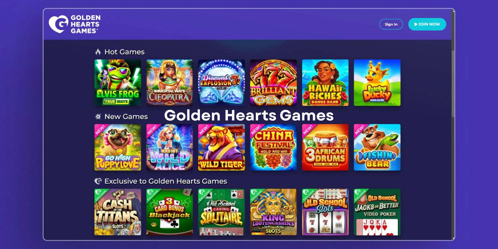 Golden Hearts Games